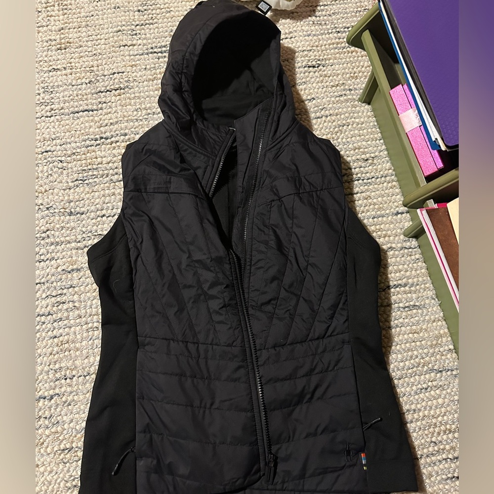 Smartwool Women's Black Hooded Vest